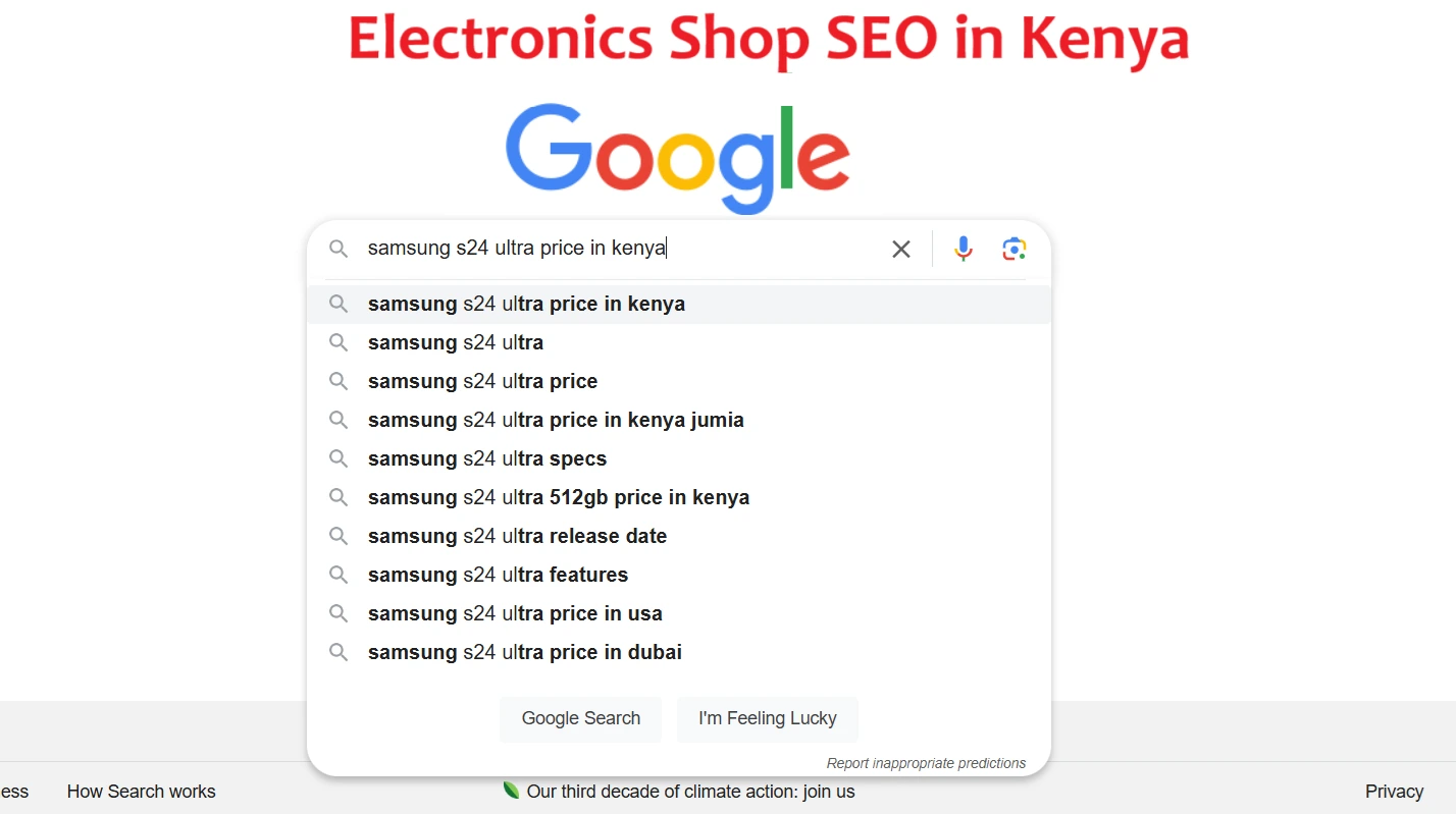 SEO Services for Electronics Businesses in Kenya